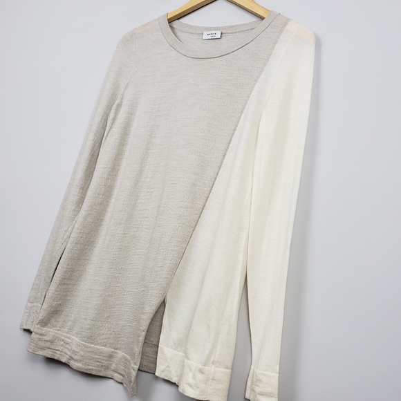 A-K-R-I-S-  •punto 100% Wool Color Blocked Sweater - Picture 4 of 8